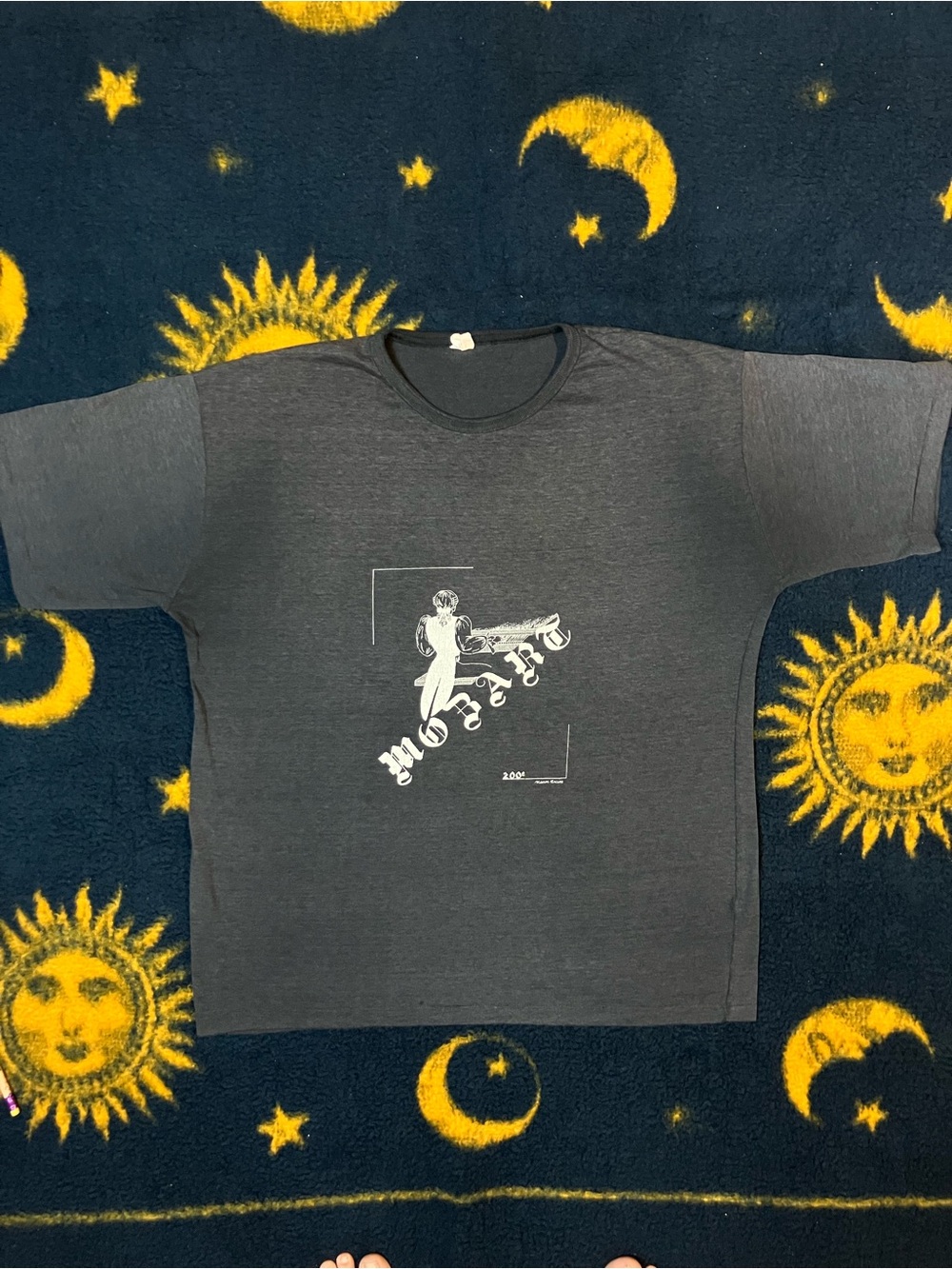 Vintage Single Stitch Mozart Art Tee Piano Classical Composer Music T-Shirt Boxy